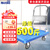 斯铂格 折叠平板手推车 载重600斤60*90CM轻音轮 便携拉货小推车快递仓库装修工厂塑料搬运车BGA-133