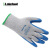 雷克兰7-1506通用系列涤纶棉浸橡胶手套耐磨耐油防滑工业手套 蓝色 M码 