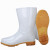 白色雨鞋耐油耐酸碱卫生靴牛筋底水鞋防滑白色工作雨鞋     3天 高筒雨鞋 41