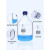 定制肖特瓶螺口蓝盖瓶透明透明丝口蓝盖试剂瓶25 50 100 250 棕色25ml GL25盖