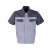 斯卡地尔（Scotoria）半袖工作服套装 分体式夏季半袖舒适高棉TC1501双灰色1套2XL码
