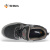 希玛D16001-1防砸耐油安全鞋进口头层软压花牛皮劳保鞋新型透气工作鞋 黑色 45 