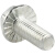 须特（XUTE）M6*10mm（50只）镀锌外六角十字法兰螺丝 带齿防滑螺钉精选碳钢平底法兰面螺栓