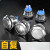 捷思码 （16mm【平头插脚】）短款金属按钮电源启动停止点动复位防水不锈钢常开24V单位：个