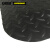 安赛瑞 工业警示防滑地垫 加厚耐压耐磨发泡PVC脚垫 60×90cm黑色 10948