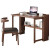 振林（ZHURLINS）实木折叠书桌家用简约电脑桌卧室可伸缩学习书房简易小桌子写字桌 123CM胡桃色【折叠单桌】