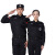 阿力牛 ASF37 夏季保安工作服套装 物业门卫职业装劳保服 夏季短袖套装+标志+腰带+帽子 2XL-180 