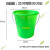 阜辰多色塑料桶纯净水桶红色大垃圾桶（5个） 绿色大号25L 超值五个装