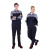 斯卡地尔（Scotoria）夏季工作服套装 分体式长袖工装舒适高棉 CVC1401灰蓝拼 1套XL码
