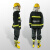 宏兴（HongXing）02款消防服单式消防战斗训练服套装 M#头盔手套腰带消防靴40码定做五件套