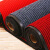 宽选工品 pvc双条纹地毯大红色 楼梯办公走廊脚垫除尘垫 单位：卷 规格-1.6米宽*15米长/卷