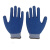 安迪手套 乳胶浸胶劳保手套 工作手套 3/4浸 防水 蓝色 L 体验装(1双)
