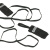 梅思安/MSA 10063431自救踏步带 黑色可收放织带踏步环 含连接锁（1条）（货期3个月）