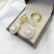 克拉银河（CARAT GALAXY）淡水珍珠耳扣女款 巴洛克珍珠个性时尚气质复古设计耳环 13-14mm