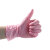 尚和手套（SHOWA）一次性丁腈手套无粉防滑麻指加厚防水耐油实验检查 粉色885/L/100只
