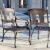 名理莫 家欧式铸铝桌椅户外庭院花园别墅桌椅套件高端露天室外桌椅组 6+1 配116CM圆桌