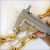 集兴 JX-0283 防爆铜链条锁工业黄铜倒链锁  锁链5mm粗/0.8m长 1条