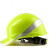 代尔塔 安全帽带荧光条电力绝缘工地头盔ABS材质绝缘1KV到1.5KV 102018 白色
