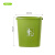 垃圾桶大容量办公室户外物业带盖厨房商特大号教室收纳 加厚绿色40L无盖送垃圾袋1卷