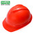 梅思安/MSA ABS豪华型有孔安全帽 超爱戴帽衬 新国标红色 PVC吸汗带 D型下颏带 1顶 可印字