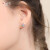 圣雅罗999足银耳钉女韩版心形耳环时尚饰品闺蜜生日礼物送女友 银耳钉 一对 蓝锆