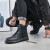 回力 男鞋高帮耐磨英伦风工装鞋 女士户外厚底增高中筒马丁靴 WXP(WZ)-0371 黑色（男） 40