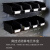 万普盾(WANPUDUN) 背挂式防静电零件盒壁挂斜口物料色工具盒ESD标准元件盒黑色140*105*75mm