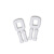 稳斯坦 WST121 透明塑料打包扣 PP机用手工打包扣打包带用塑料扣手拉扣 适用于宽11厚0.7打包带 （500个）