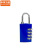 中环力安【四位密码锁-蓝色】钢丝密码锁挂锁防丢绳锁MYN9387B