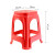 墨申加厚塑料凳子熟胶塑胶高凳板凳方凳定制 红色【加厚方款】10张(47CM高)