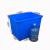 大号塑料水箱 特300L升塑料水箱周转箱收纳箱养鱼养龟水产箱定制 870*655*620毫米 蓝色