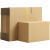 重安盛鼎 邮政快递纸箱 工厂打包发货搬家纸箱 三层加硬8号（210*110*140mm）十个