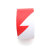 瑞珂韦尔（Rockwell）划线分区警示胶带斑马贴地板胶带楼梯车间危险标识地面PVC球场划线胶带 红白 4cm*14m