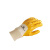 代尔塔/DELTAPLUS 201015 劳保工作手套轻型丁腈涂层针织手套耐磨抗撕裂黄色 8码 1副