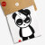 熊猫panda短袖T恤 绝地求生衣服情侣半袖男暴力吃鸡 panda原版 黑色 162/54KG/S