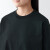 无印良品（MUJI）Labo 男女通用 天竺编织 长袖T恤 无性别 男款女款 BFB72A3S 黑色 XXS-XS