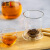 雅集茶壶家用 耐热玻璃过滤泡茶壶茶水分离简易泡茶器煮茶具套装 轻空壶550ml+2个100ml茶杯