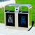 定制 户外垃圾桶不锈钢304公共场合室外果皮箱 市政公园街道分类 304-1901