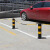 海斯迪克 HK-338 加厚金属固定路桩 停车位反光立柱 警示柱交通安全设施挡车柱 加厚固定款