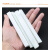ZONYE滑石笔划线工具 石笔白色加厚方头石笔一级大号石笔加宽石笔白色 大号125X12X5MM(三盒）54支