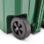 兰诗（LAUTEE）XD-50B 带轮脚踏果壳箱 商用户外垃圾桶酒店带盖果皮箱 50L绿色
