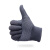 普舍（PUTSCHE）12双灰色PVC点珠涤纶手套 轻薄款防滑劳保手套