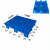 吹塑九脚塑料托盘物流卡板叉车板工业托板仓库用防潮垫板地牛拖盘 蓝色1100*1100*150mm10公斤
