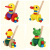 佳依乐儿童推推乐 木质单杆学步手推车玩具1周岁婴儿2-3岁半宝宝男女的 小号青蛙(杆长48cm)