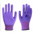 12双红宇l309 舒适柔软防滑彩尼龙乳胶发泡手套 12双紫色L578 M