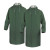 代尔塔/DELTAPLUS 407005 双面PVC涂层涤纶风衣版连体雨衣 绿色 2XL 1件 企业专享
