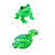 充气青蛙玩具儿童发光弹跳孤寡青蛙夜市摆地摊乌龟六一儿童节礼物 充气玩具【2只加大发光气筒】