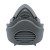 Raxwell RX3200半面罩套装 自吸过滤式防颗粒物呼吸器 1套/盒 10套装 3-5天货期
