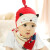 贝迪牛（badynoo） 婴儿帽子夏季新生儿宝宝胎帽室内空调护头卤门儿童全棉套头帽三角巾 红色猫队长单帽+三角巾 均码 0-10个月