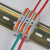 KV121导轨快速接线端子排 电线连接器UK2.5b插拔对接组合轨道端子 嘉博森 蓝色50只装 (KV121端子)